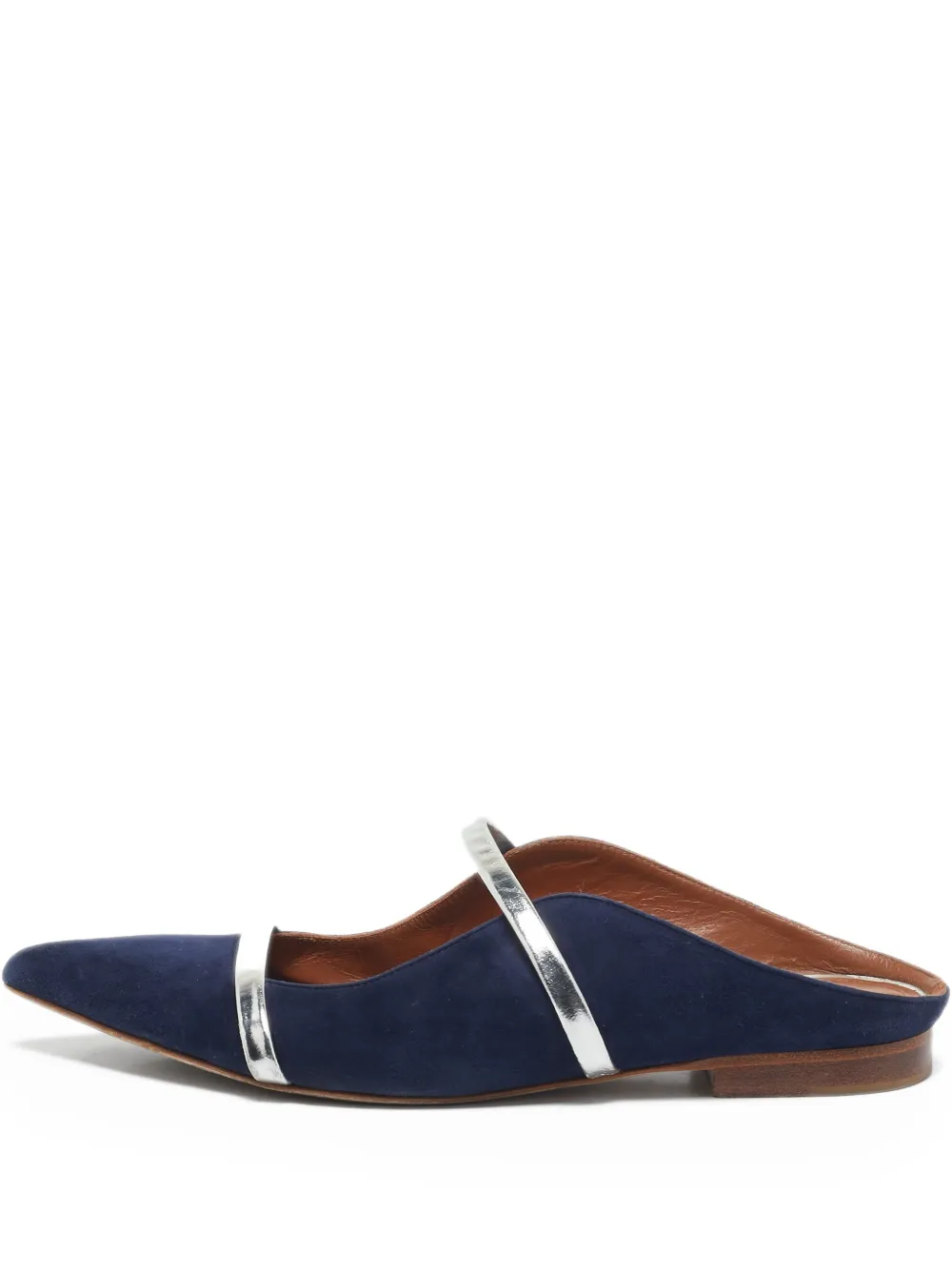 Malone Souliers pre-owned Maureen suede pointed-toe ballet flats | Blue | Image 1