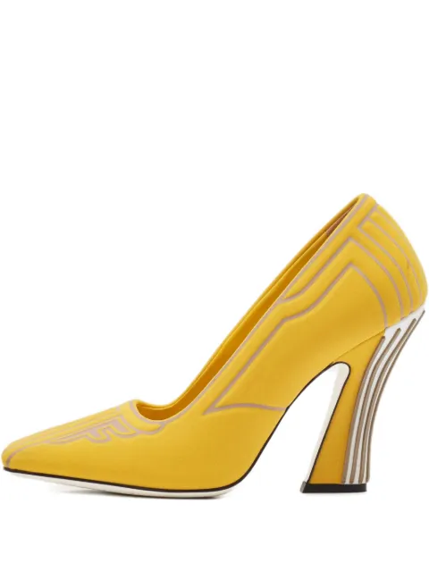 Fendi Pre-Owned 100mm F-motif pumps