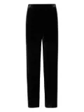 Bianco Levrin velvet elasticated-waist trousers - Black
