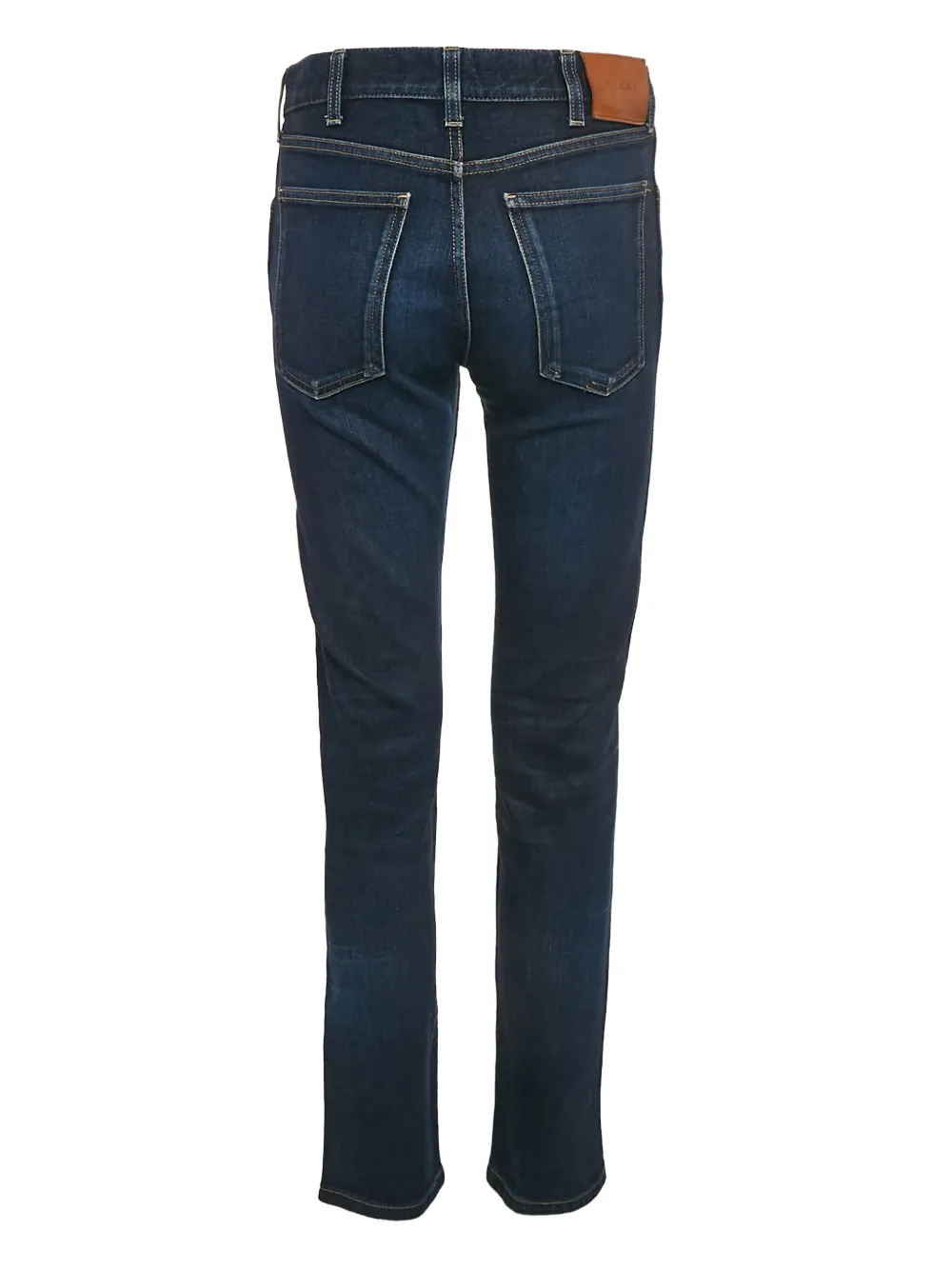 Gucci Pre-Owned 2024 skinny jeans met wassing - Blauw