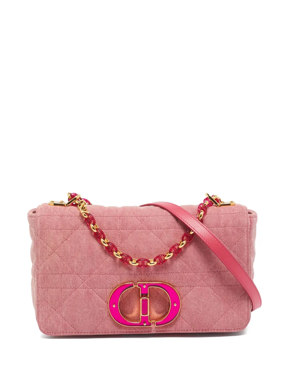 Christian Dior Pre-Owned medium Caro quilted shoulder bag | Pink | Image 1