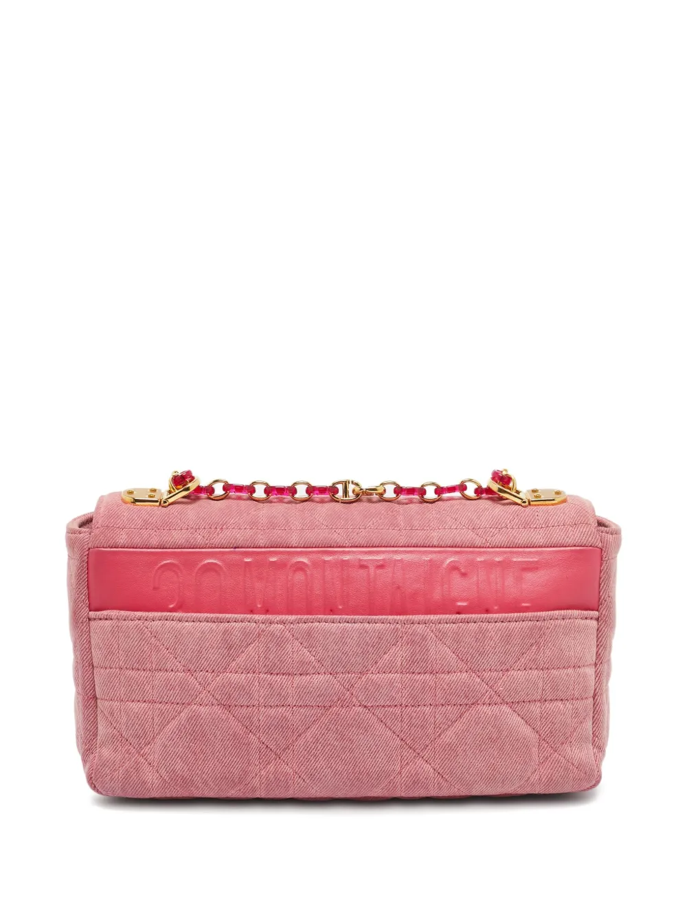 Pre-owned Dior Medium Caro Quilted Shoulder Bag