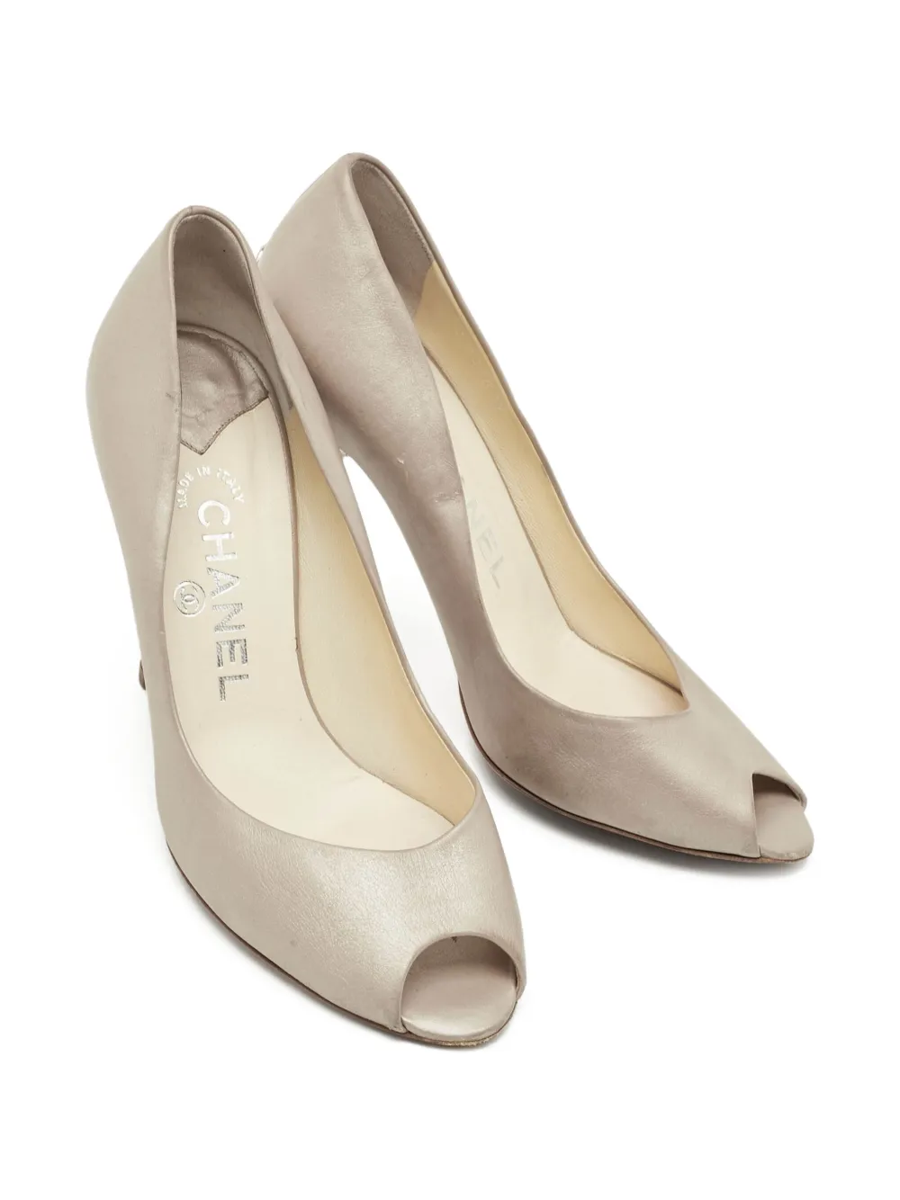 CHANEL Pre-Owned 115mm peep-toe pumps | Image 2