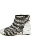 CHANEL Pre-Owned striped boots - Silver