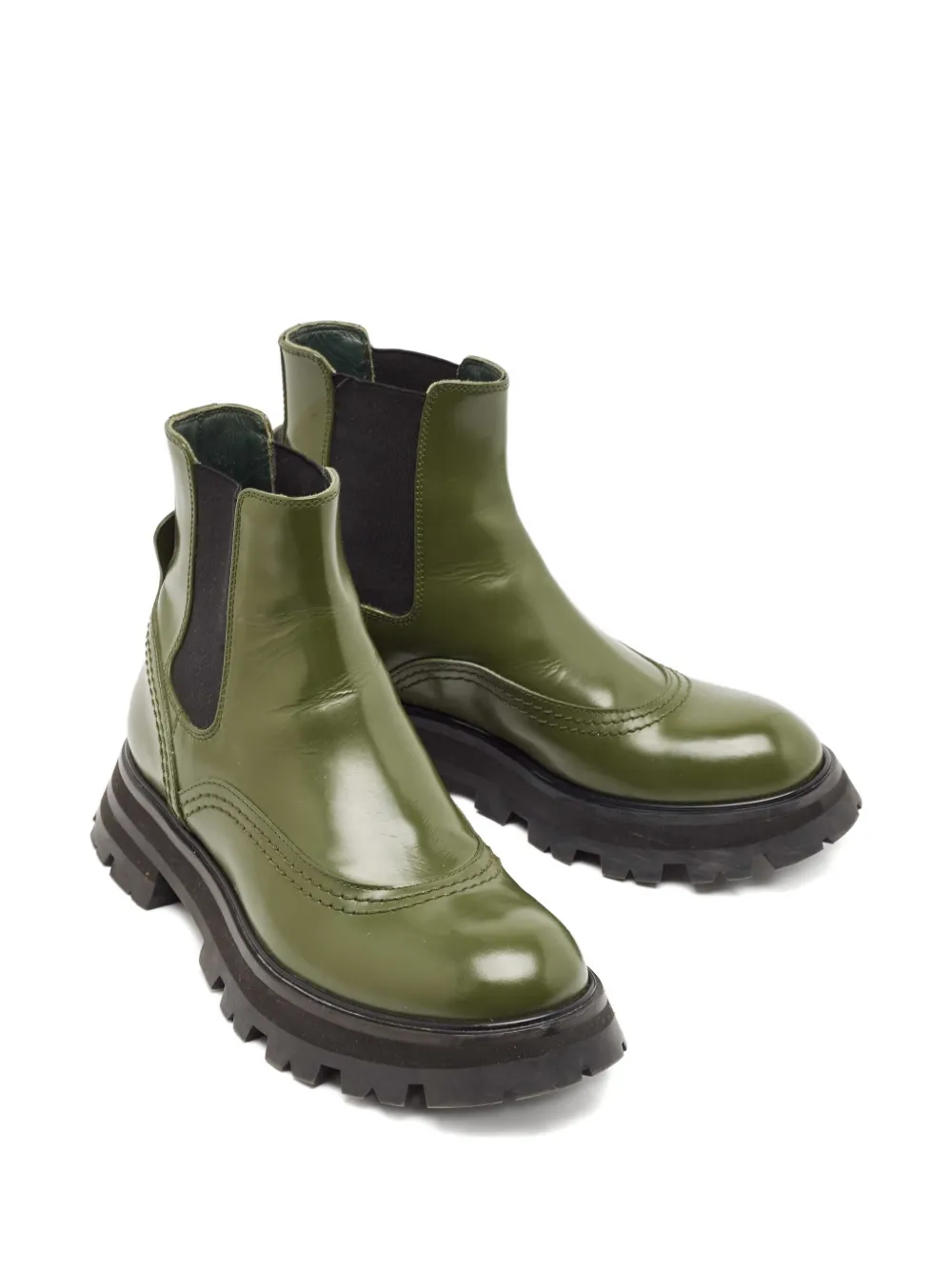 Alexander McQueen Pre-Owned Wander leren laarzen - Groen