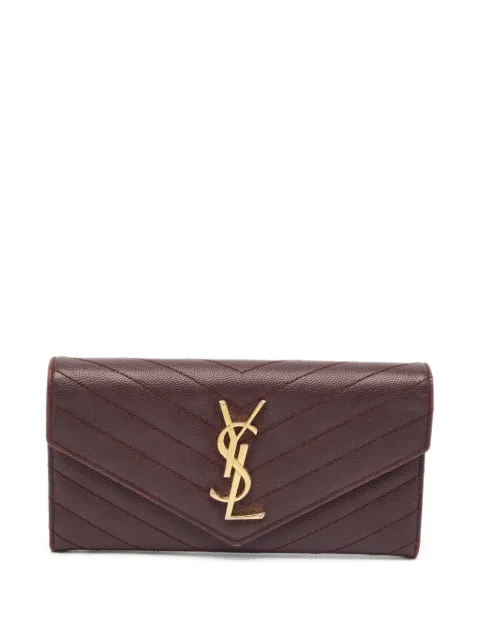 Saint Laurent Pre-Owned Cassandre-plaque wallet