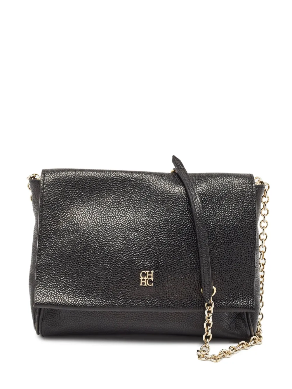 Carolina Herrera Vintage textured leather shoulder bag | Black | Image 1