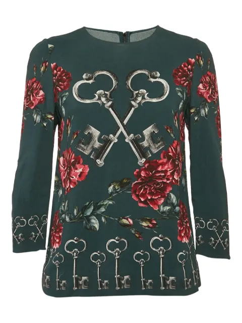 Dolce & Gabbana Pre-Owned floral-print top