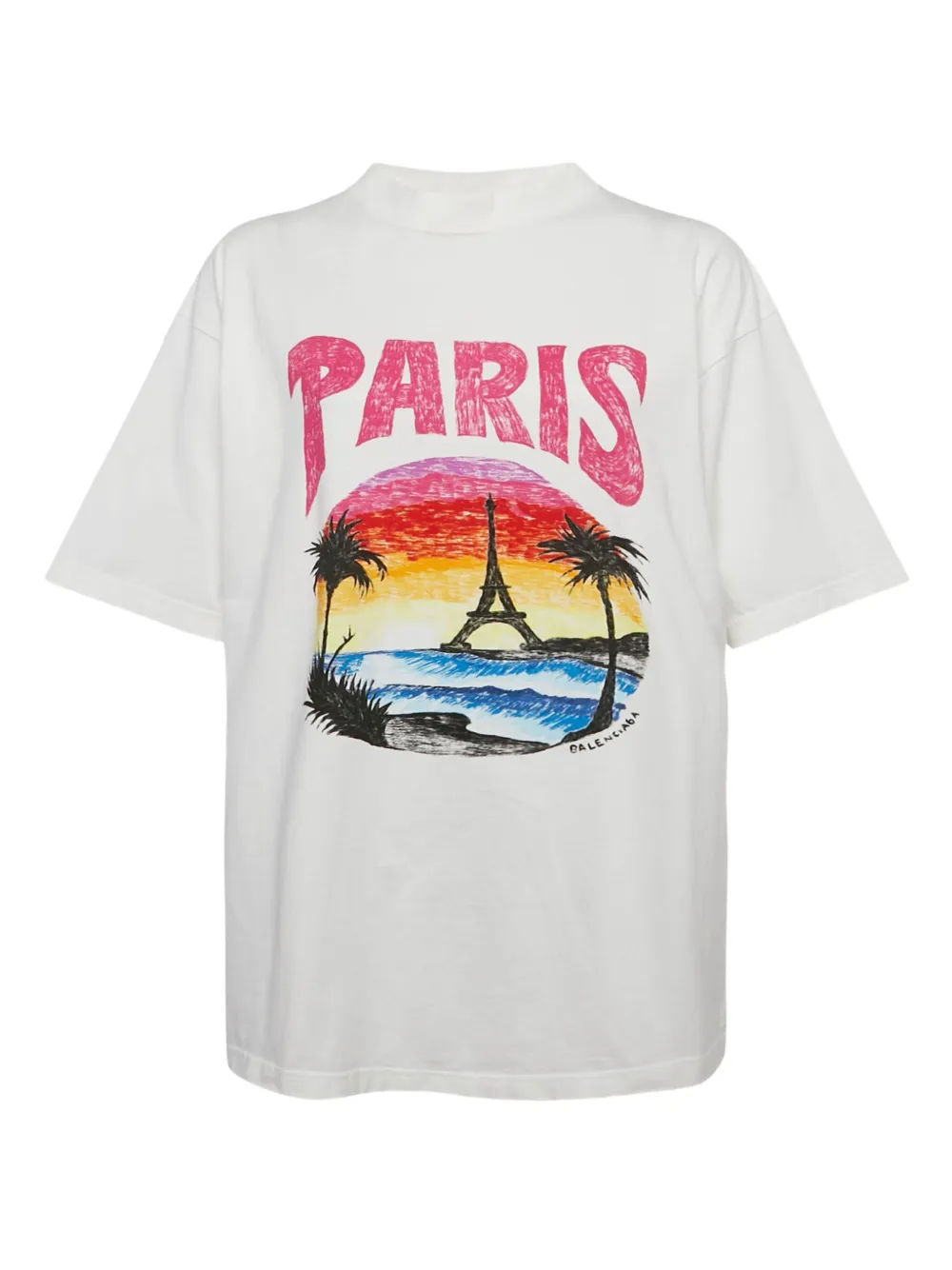 Balenciaga Pre-Owned Katoenen T-shirt Wit