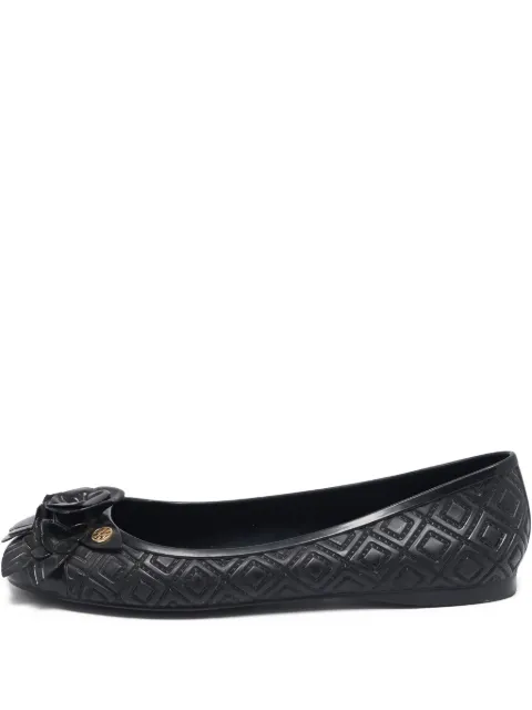 Tory Burch pre-owned Blossom floral-embellished ballet flats
