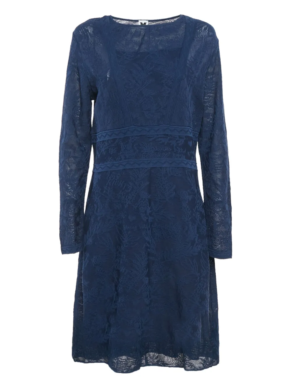 Missoni Pre-Owned lace long-sleeved dress - Blue