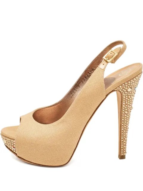Gina pre-owned 125mm slingback pumps