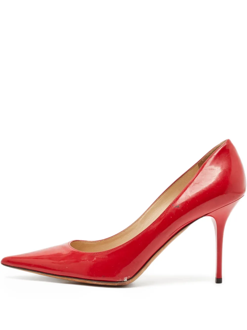Jimmy Choo Pre-Owned patent-finish pumps | Red | Image 1