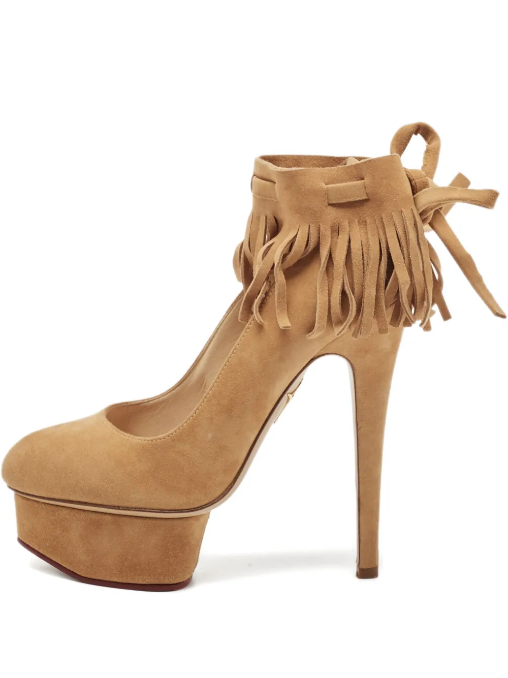 140mm suede heeled pumps