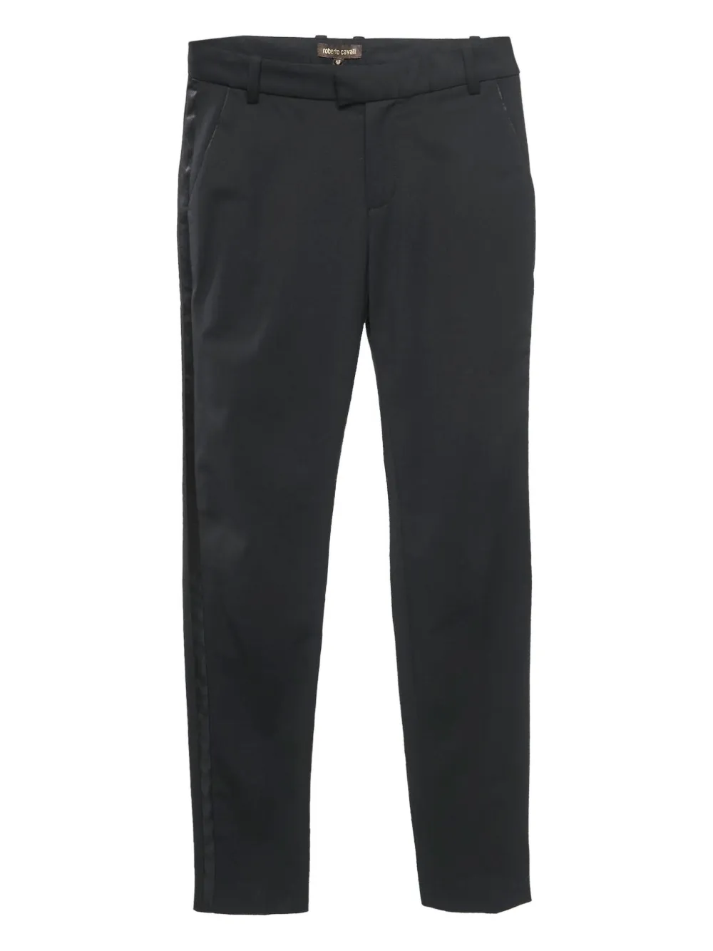 satin-trim trousers