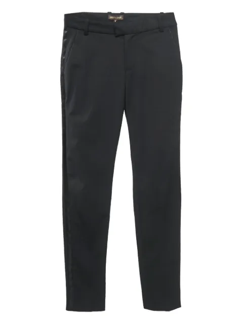 Roberto Cavalli Vintage satin-trim trousers
