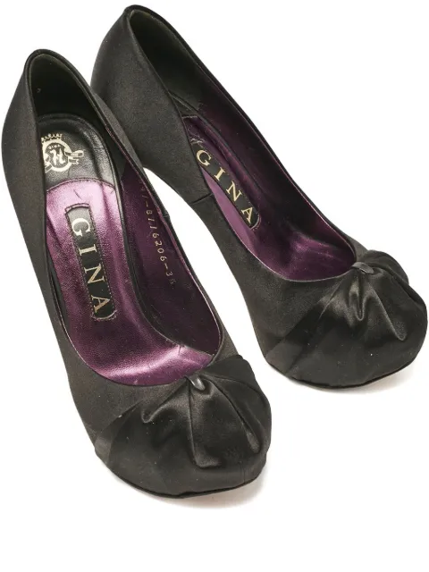 Gina Pumps in raso con plateau 125mm