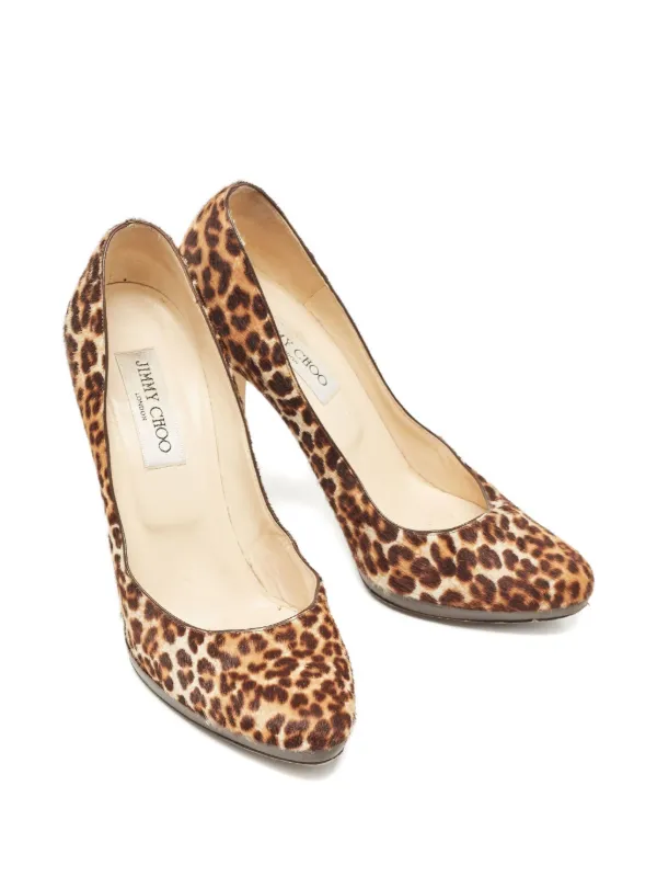 Jimmy Choo Pre-Owned レオパード パンプス | ブラウン | FARFETCH JP