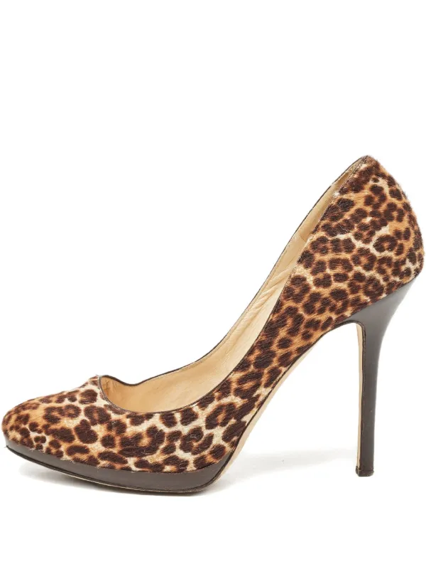 Jimmy Choo Pre-Owned レオパード パンプス | ブラウン | FARFETCH JP