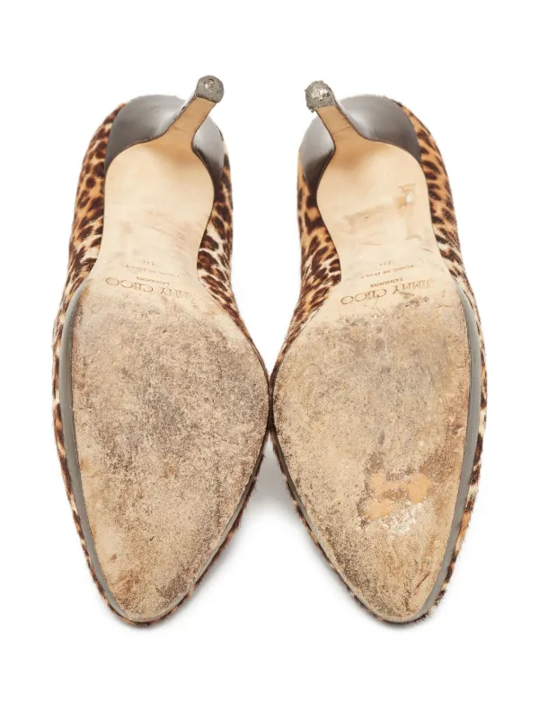 Jimmy Choo Pre-Owned レオパード パンプス | ブラウン | FARFETCH JP