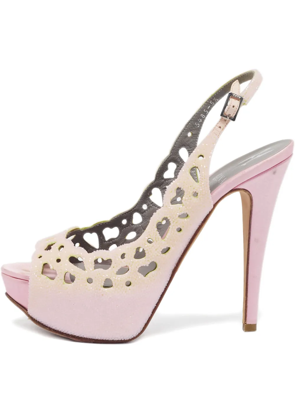 Gina Sandali con plateau 130mm Pre-owned - Toni neutri