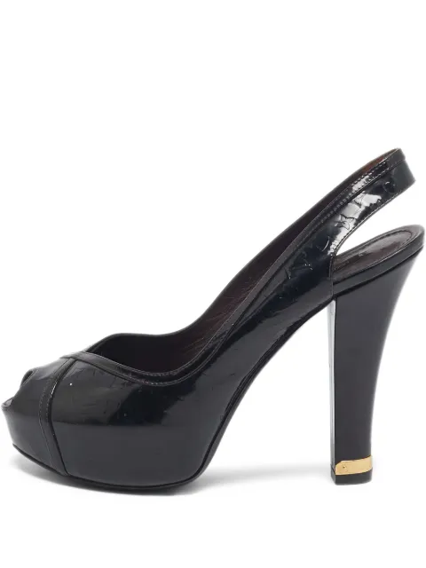 Louis Vuitton Pre-Owned 125mm leather heeled pumps