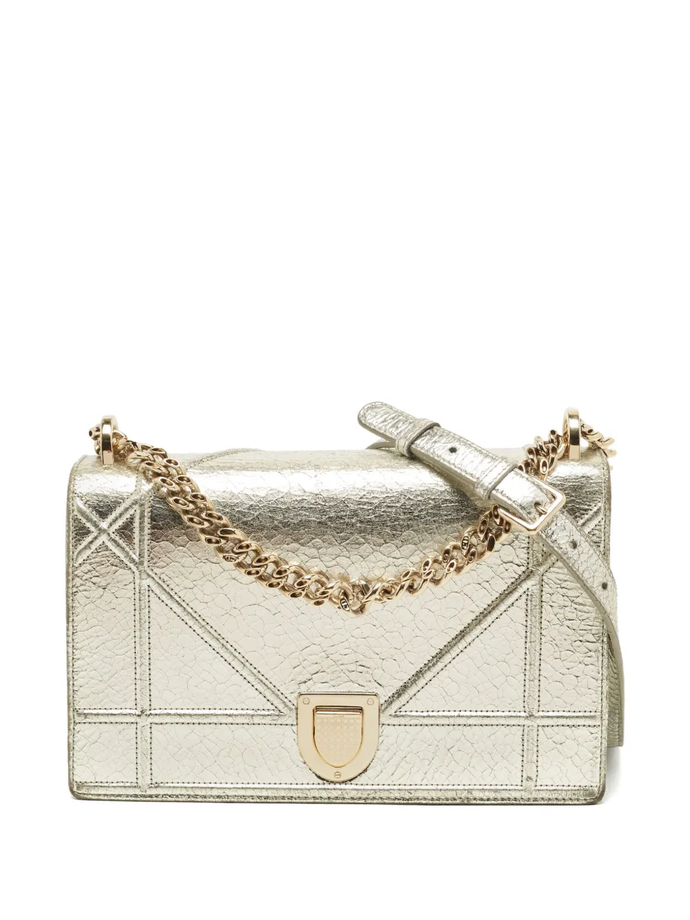 Christian Dior Pre-Owned Diorama leather shoulder bag - シルバートーン Christian Dior Pre-Owned Diorama leather shoulder bag - シルバートーン