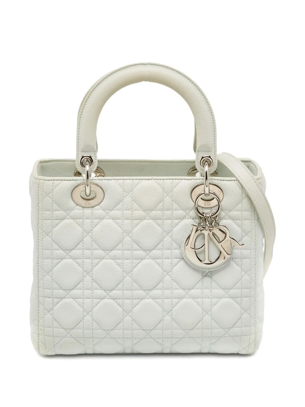 Christian Dior Pre-Owned Lady Dior leather tote bag | Green | Image 1