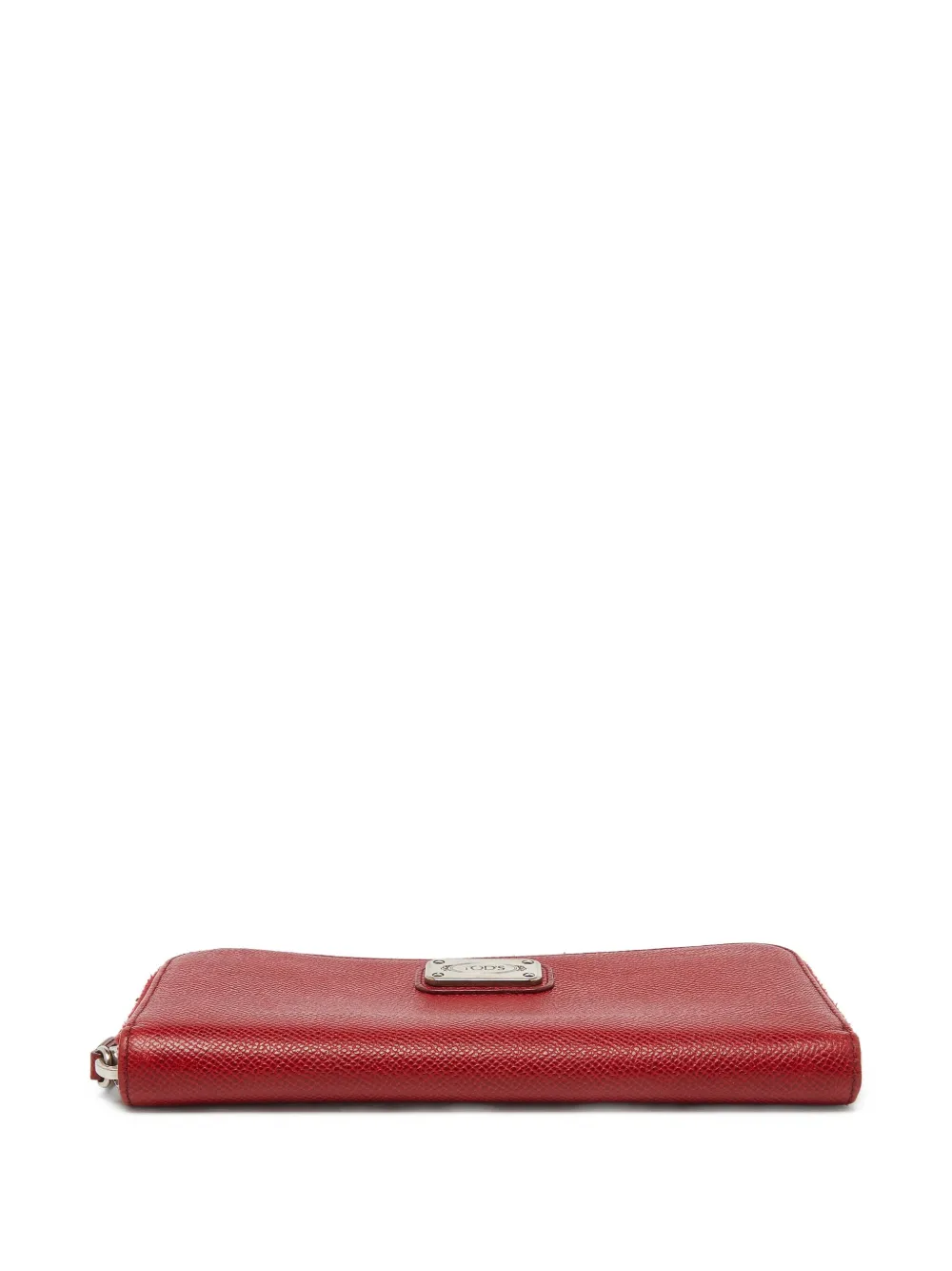 Pre-owned Tod's Vintage Textured Leather Zip-around Wallet