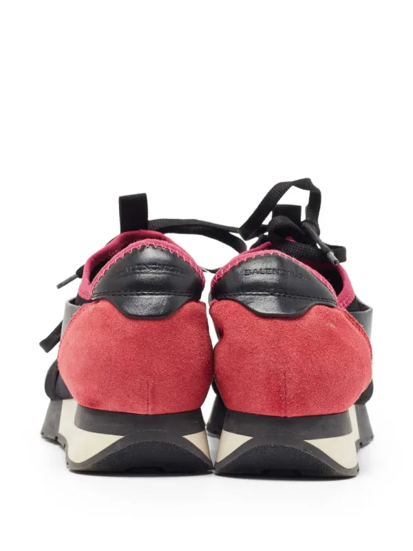 Balenciaga Pre-Owned Race Runner Sneakers Black FARFETCH IN