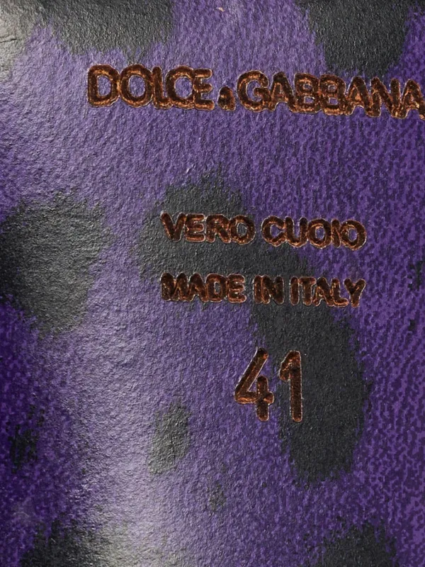 Dolce & Gabbana Pre-Owned 120mm leopard-print Pumps | Purple | FARFETCH RO