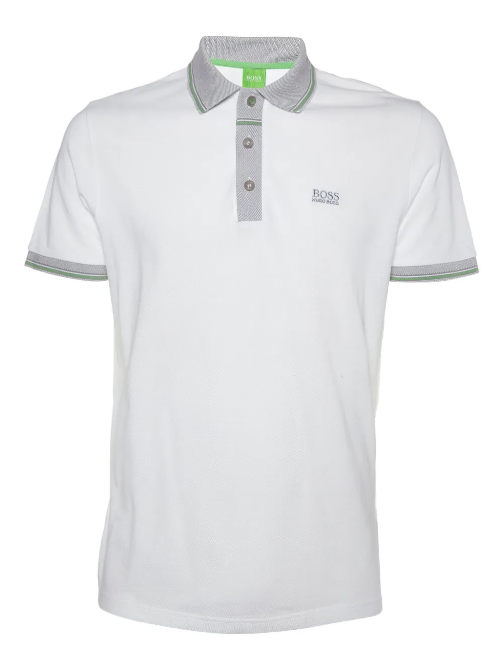 BOSS playera tipo polo de archivoen algodón | blanco | Image 1