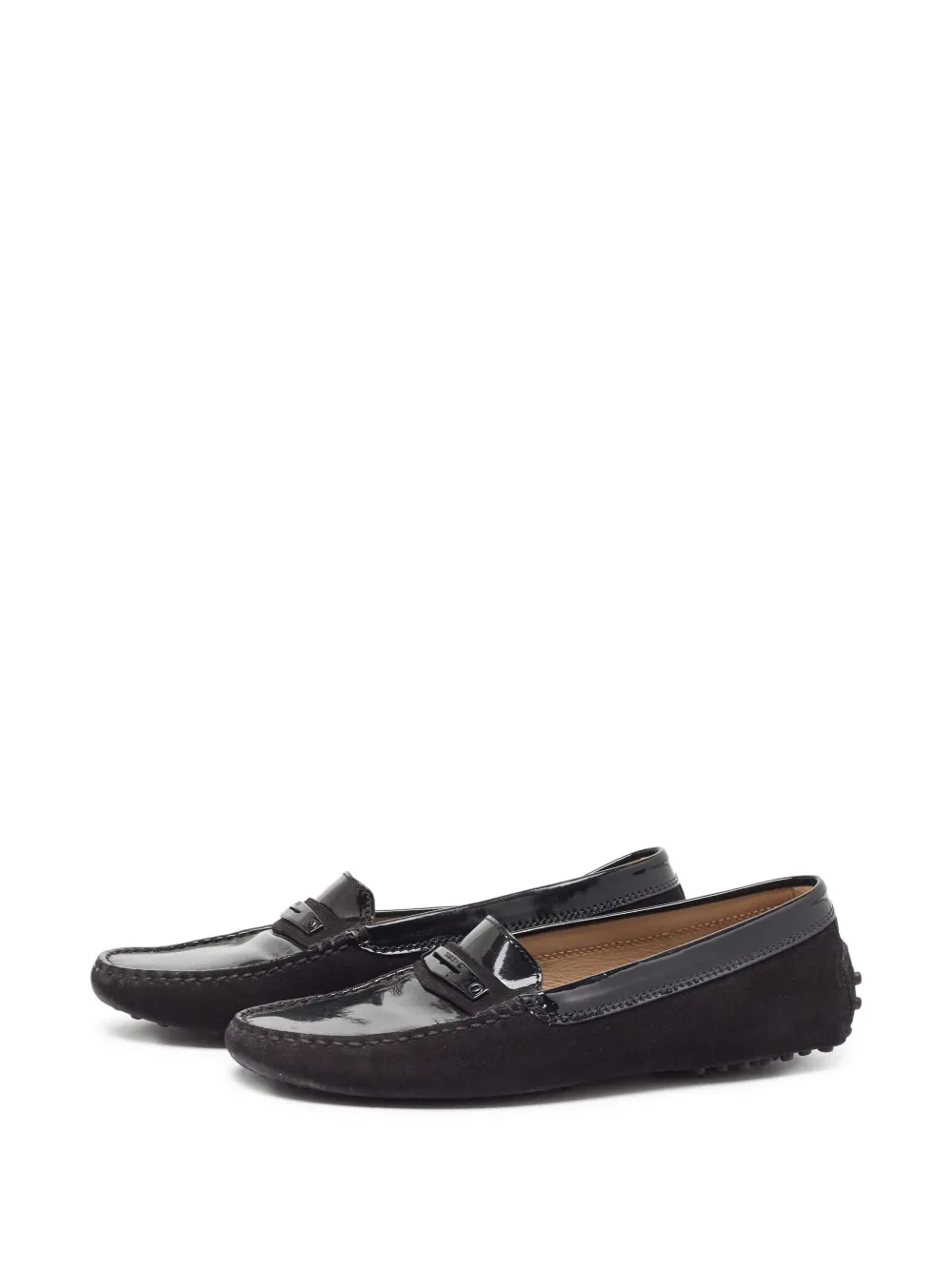 Tod's Vintage Pre-owned Gommino lakleren loafers - Zwart