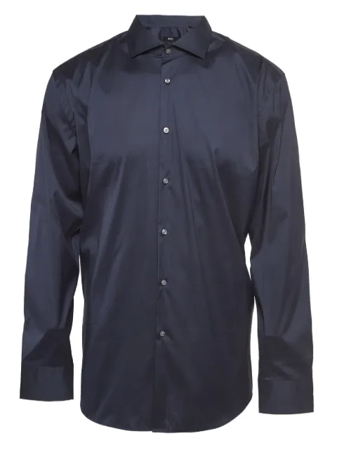 BOSS pre-owned stretch-design button-up shirt