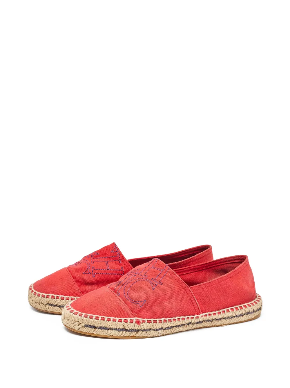 Carolina Herrera Vintage pre-owned embroidered canvas espadrilles | Image 2