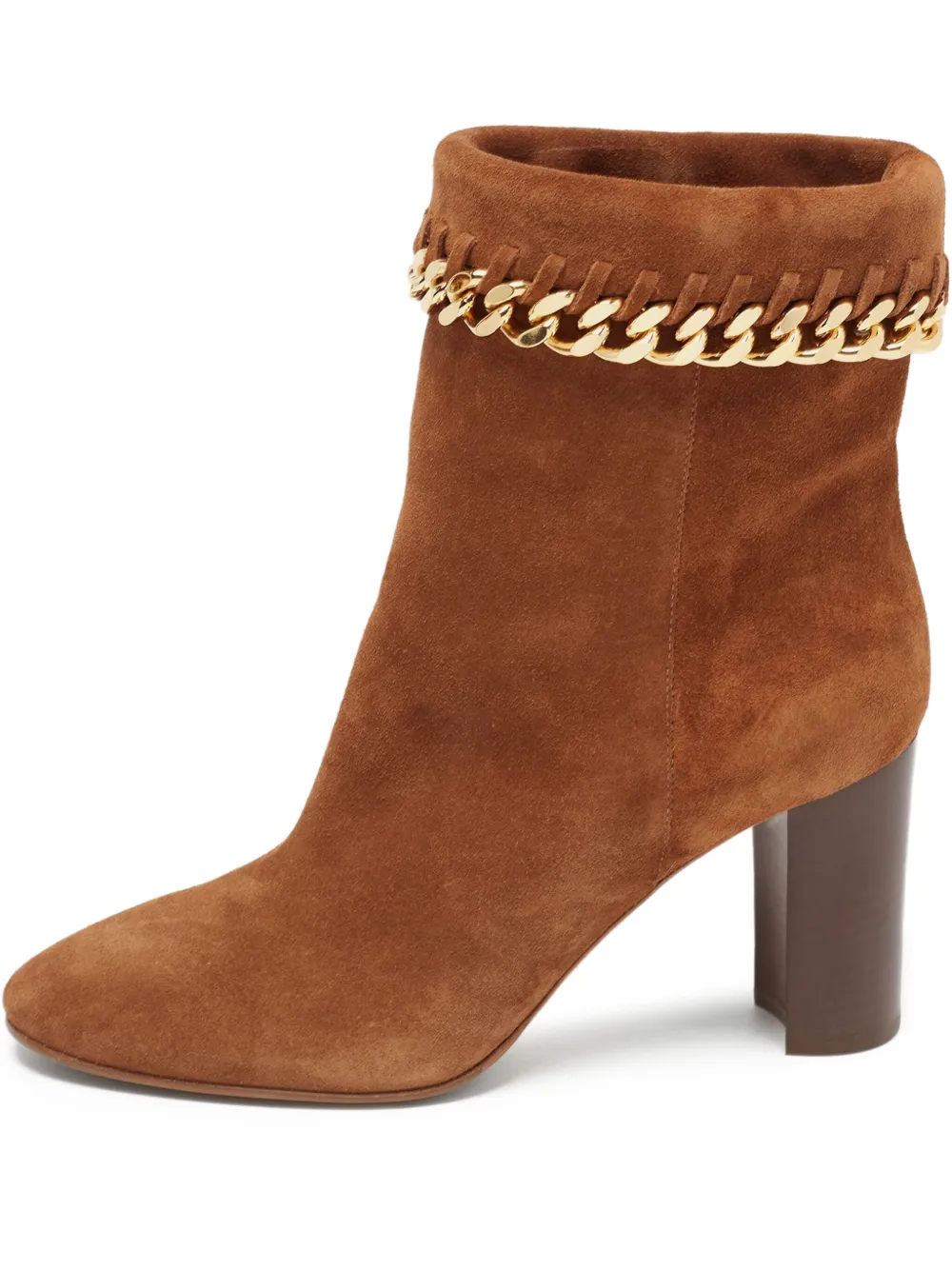 Casadei Vintage 80mm chain-embellished ankle boots | Brown | Image 1