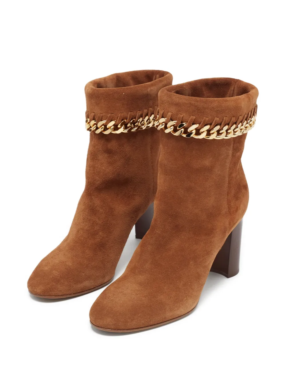 Casadei Vintage 80mm chain-embellished ankle boots | Image 2