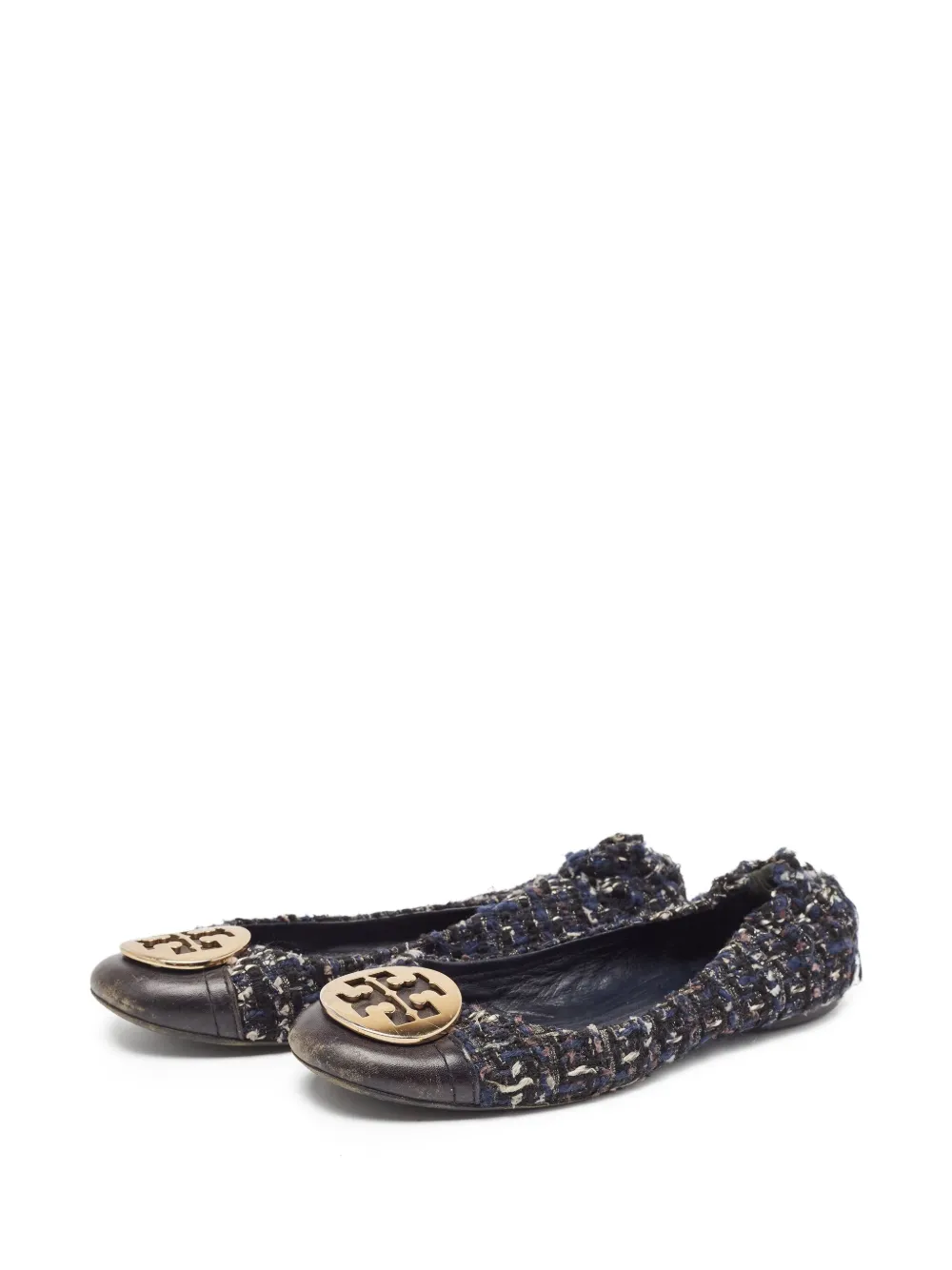 Tory Burch pre-owned Serena 2 tweed ballet flats | Image 2