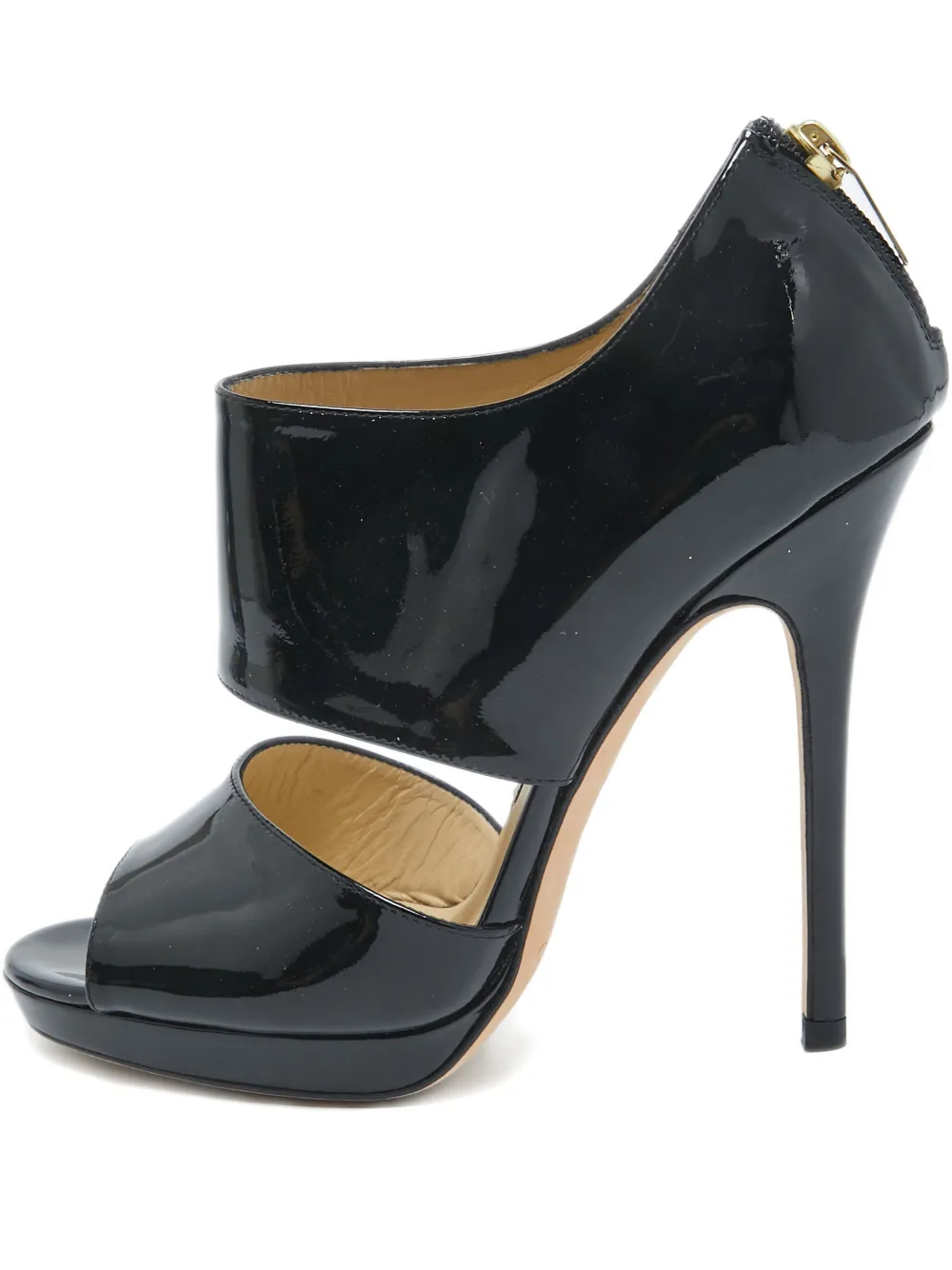 Jimmy Choo Pre-Owned 2023 120mm patent leather platform sandals | Black | Image 1