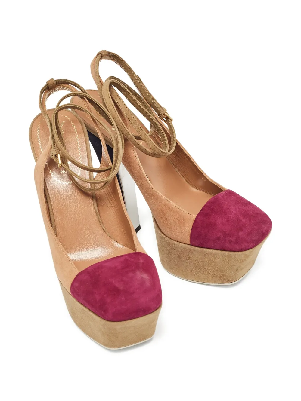 Saint Laurent Pre-Owned 110 mm Tribtoo pumps - Beige