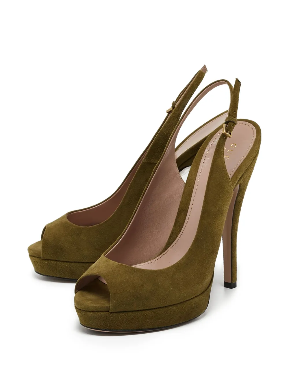 Gucci Pre-Owned 140 mm Sofia sandalen - Groen