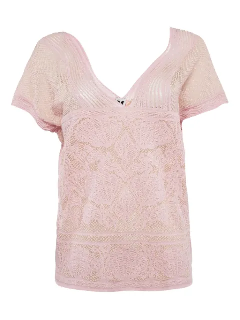 Missoni Pre-Owned top con encaje floral