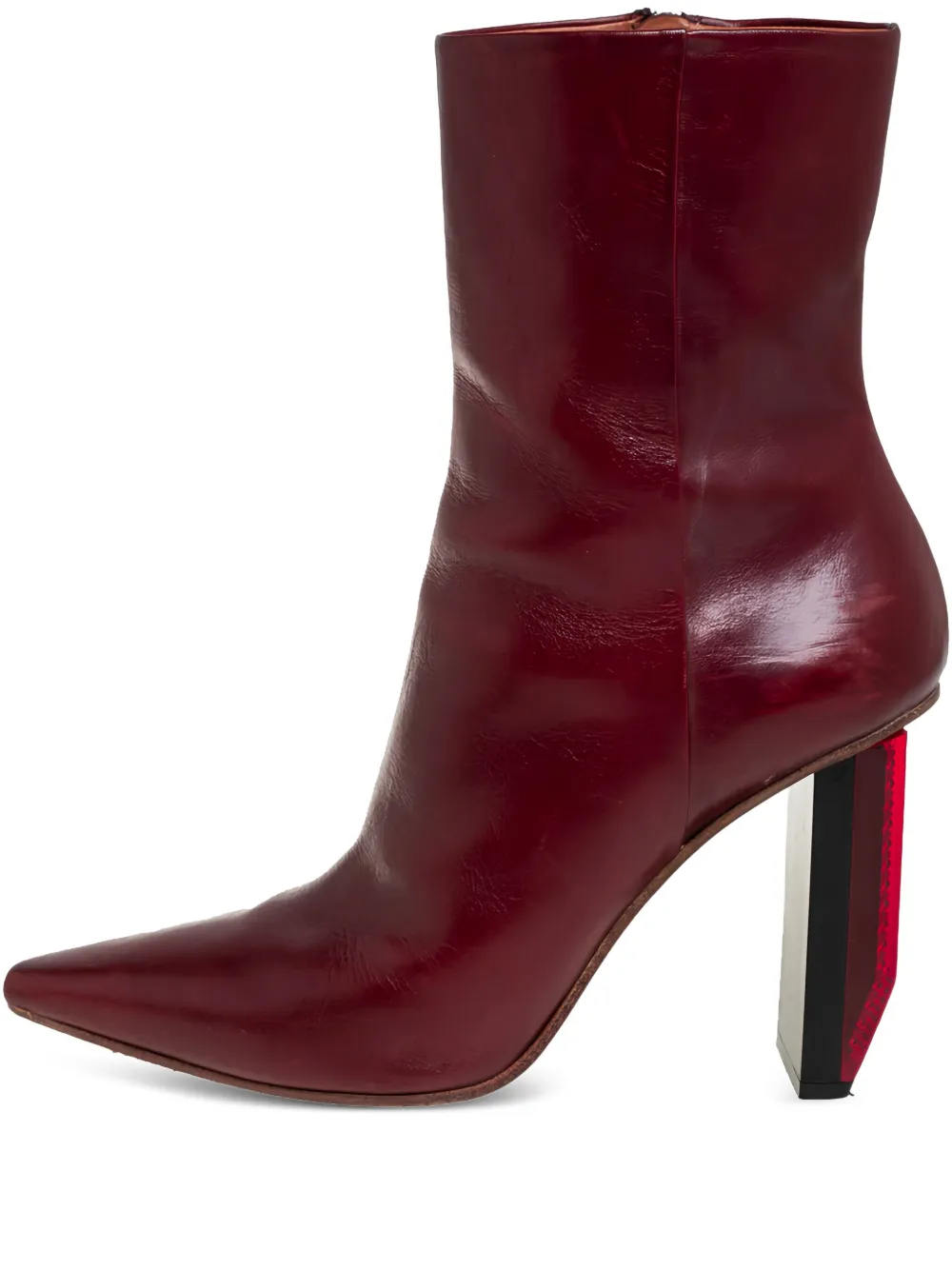 pre-owned 100mm pointed-toe boots