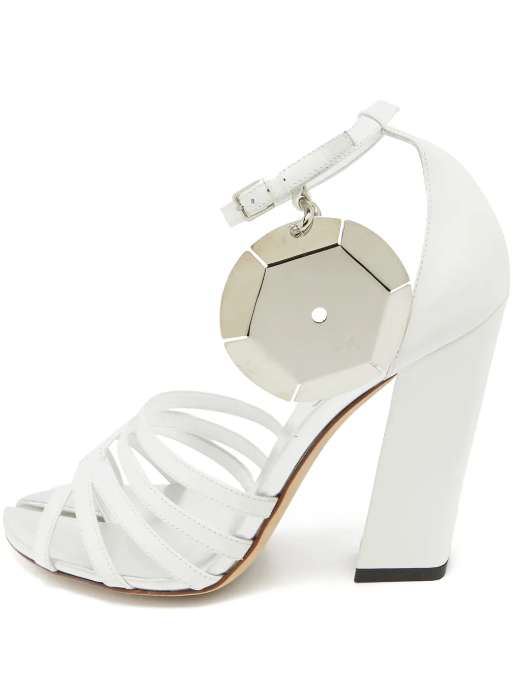 Burberry Pre-Owned 110mm strappy sandals | White | Image 1