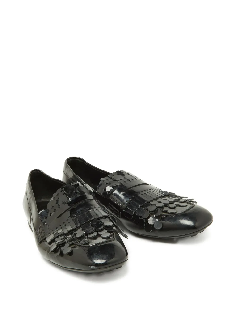 Tod's pre-owned fringed sequined loafers | Image 2