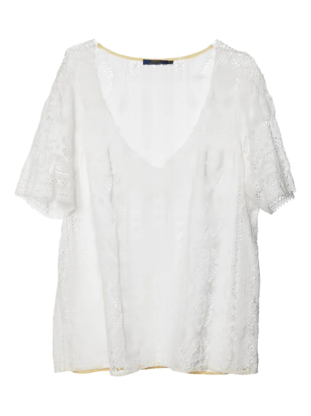 Polo Ralph Lauren Vintage lace short-sleeve top | White | Image 1