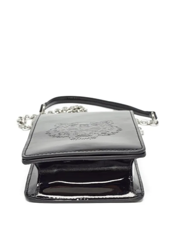 Kenzo Pre-Owned タイガーヘッド ショルダーバッグ | ブラック 