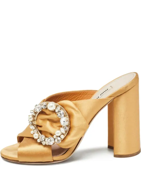 Miu Miu Pre-Owned 105mm crystal-embellished sandals