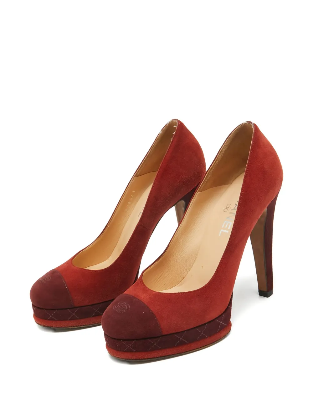 CHANEL Pre-Owned 120mm suede platform pumps | Image 2