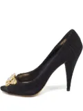 Miu Miu Pre-Owned 120mm peep-toe crystal-embellished pumps - Black